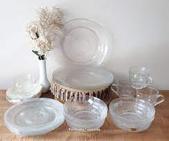 Vintage Glass Dinnerware 20 Pc Set For
