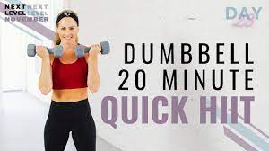 20 minute dumbbell quick hiit workout