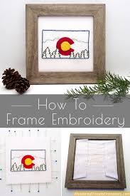How To Frame Embroidery The Easy