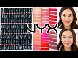 nyx matte velvet matte lipsticks