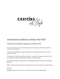 interate calisthenics workout plan pdf