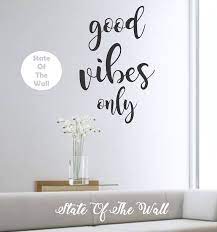 Good Vibes Only Wall Decal Om Mandala