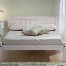 Rio White Washed Bed Frame Grove Bedding