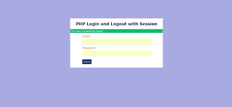 session in php exle for login and