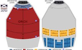 Seating Charts Tucson Music Hall