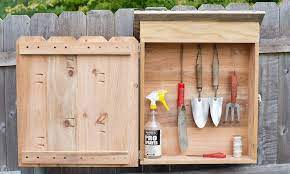 Diy Mounted Garden Tool Storage Box