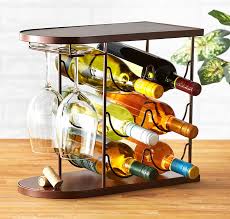 Wine Bottle And Glass Storage Holder