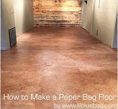 how to make a paper bag floor diy