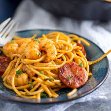 shrimp chorizo pasta 10 minute dinner