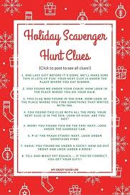 holiday scavenger hunt