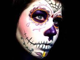 makeup sugar skull from purple crush by