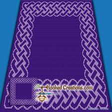 celtic knot sc baby blanket crochet