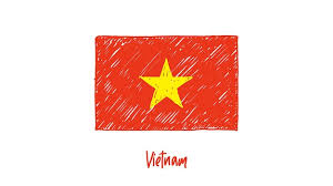 Vietnam Flag Draw Images Free