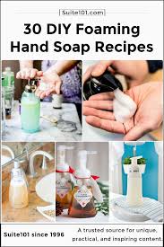 homemade diy foaming hand soap recipes