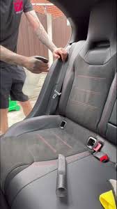 Car Detailing Dirty Suede Seats