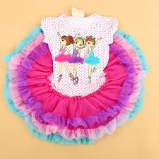 Us 12 45 8 Off Free Shipping Retail New Kids Children Girls Dance Girls Short Sleeve Tutu Dress Kids Beautees Tiered Dress Moq 1pc In Dresses