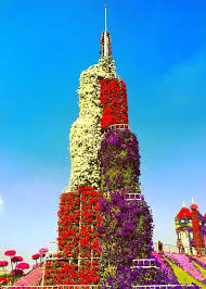 burj khalifa tower dubai miracle garden