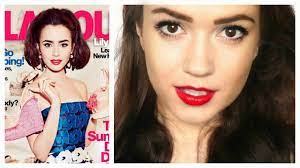 lily collins makeup tutorial you