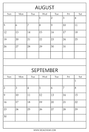 September 2015 Calendars For Word Excel Pdf Beauteous August