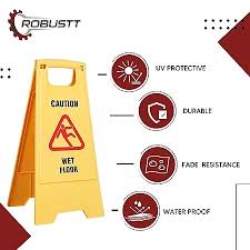 robustt pp material caution wet floor