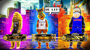The los angeles lakers are just one of the four teams in the nba without a mascot. The First All Mascot Team On Nba 2k20 First Legend Teams Up With All Mascots Youtube