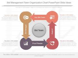 Bid Management Team Organization Chart Powerpoint Slide