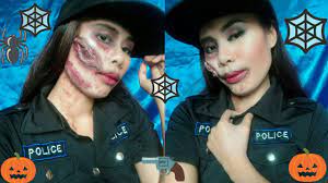 police women halloween makeup tutorial