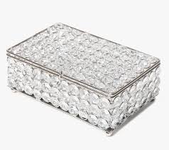 rectangular crystal gl jewelry box