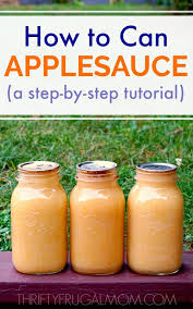 how to can applesauce a step by step