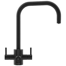 Manufactured with an electroplated premium matte black finish to provide longevity and confidence; Franke Swivel Dual Lever U Spout Matt Black Kitchen Sink Filter Tap Tassofilmb Kitchen From Taps Uk