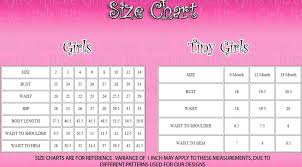63 Curious Girls Dress Sizing Chart