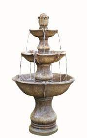 solar large 4 tier classic water feature