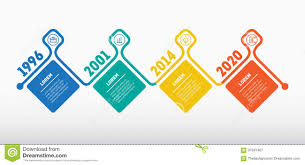 Horizontal Infographic Timeline Or Company Milestones Business