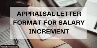 appraisal letter for salary increment