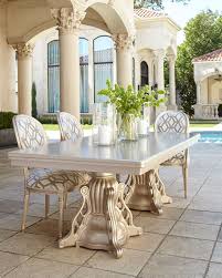 Outdoor Double Pedestal Dining Table