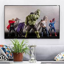 Check out our avengers room decor selection for the very best in unique or custom, handmade pieces from our wall décor shops. Avengers Movie Hulk Superheros In Toilet Thor Poster Nordic Funny Marvel Heros Kids Room Decor Wall Art Canvas Painting Cuadro Alley Corner Nordic Wall Decor Home Decor