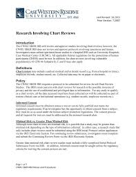 Research Involving Chart Reviews