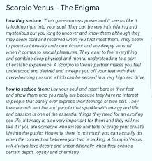 Natal Chart Venus In Scorpio Astrology Signs