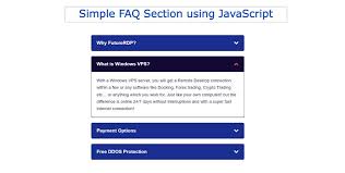 simple faq section using html css