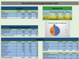 create a custom monthly budget spreadsheet