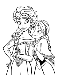 Tranh tô màu Elsa và Anna 25 « in hình này