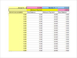 Sample Credit Card Payment Calculator 8 Documents In Excel