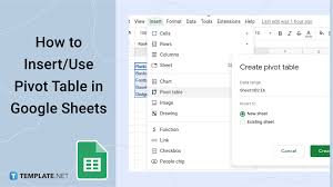 use pivot table in google sheets