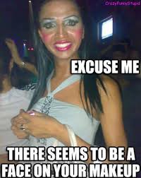 wearing too much makeup es esgram