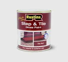 rustins quick drying step tile red 1l