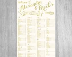 Chalkboard Wedding Seating Chart Printable Wedding Chart