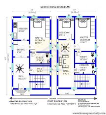 20x40 North Facing House Plan With