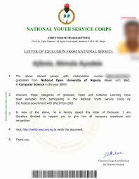 Nysc exemption letter and challenges of job seekers (nysc age limit). Noun Channels Television