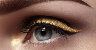 gold eyeshadow for fall bling