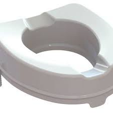 raised toilet seat with fixing system